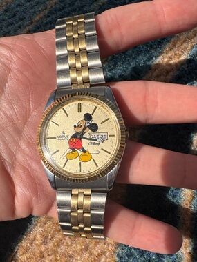 Lorus x Disney Mickey Mouse Watch Two-Tone Quartz - Gold & Silver